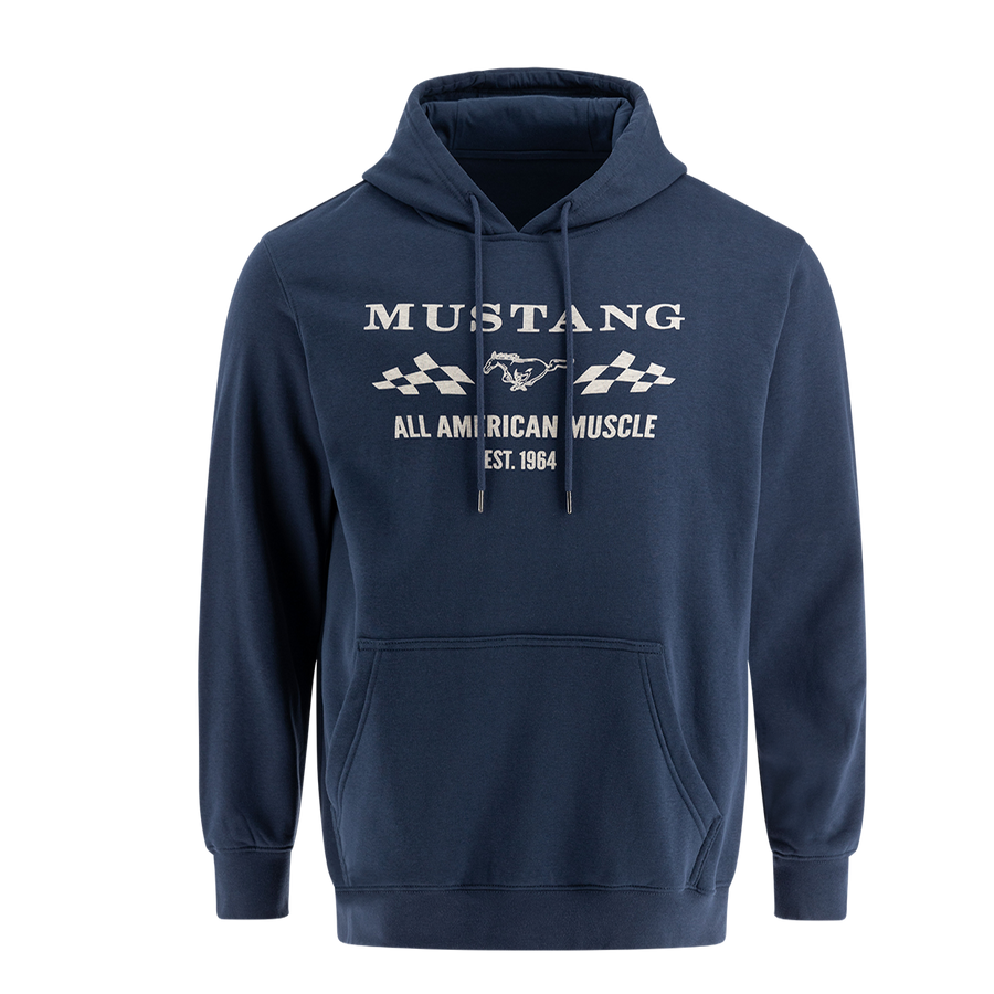 Mustang American Muscle Men's Hooded Pullover Sweatshirt