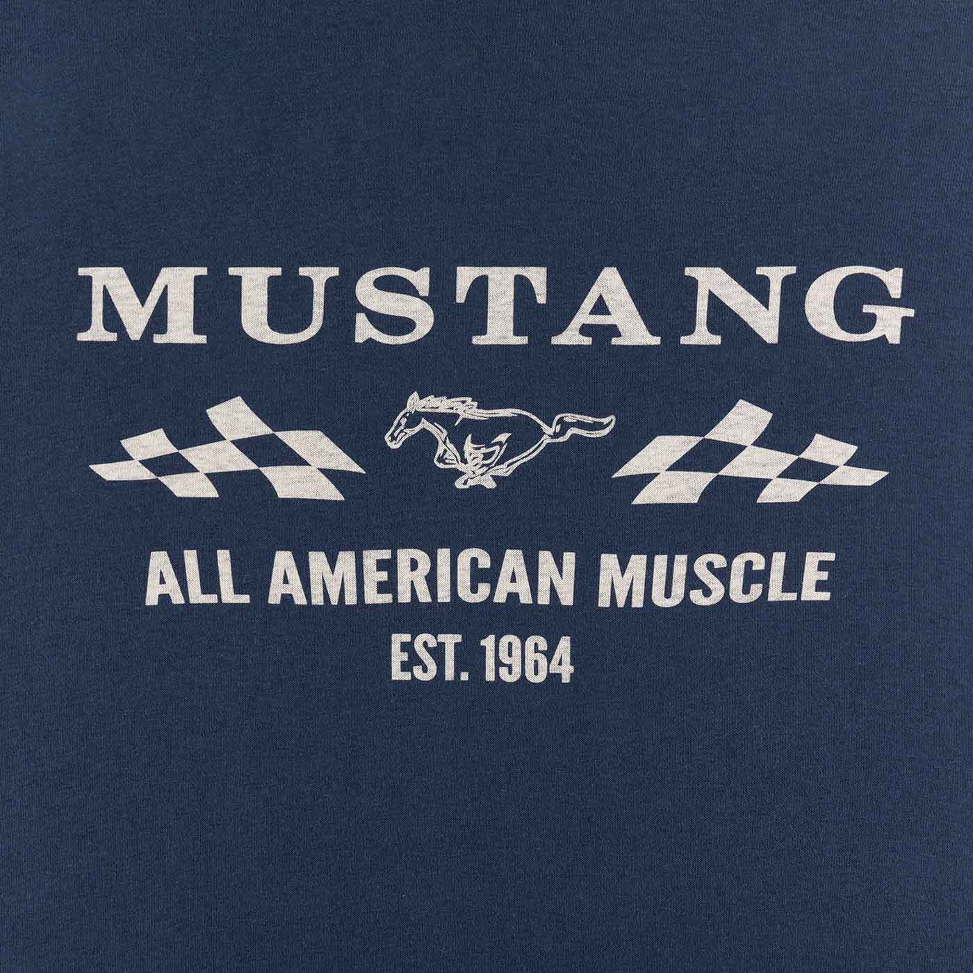 Mustang American Muscle Men's Hooded Pullover Sweatshirt
