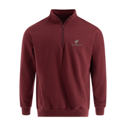Bronco Stacked Logo Men's 1/4-Zip Pullover Sweatshirt