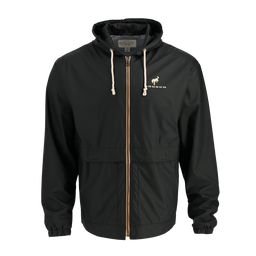 Bronco Stacked Logo Vintage Hooded Rain Jacket