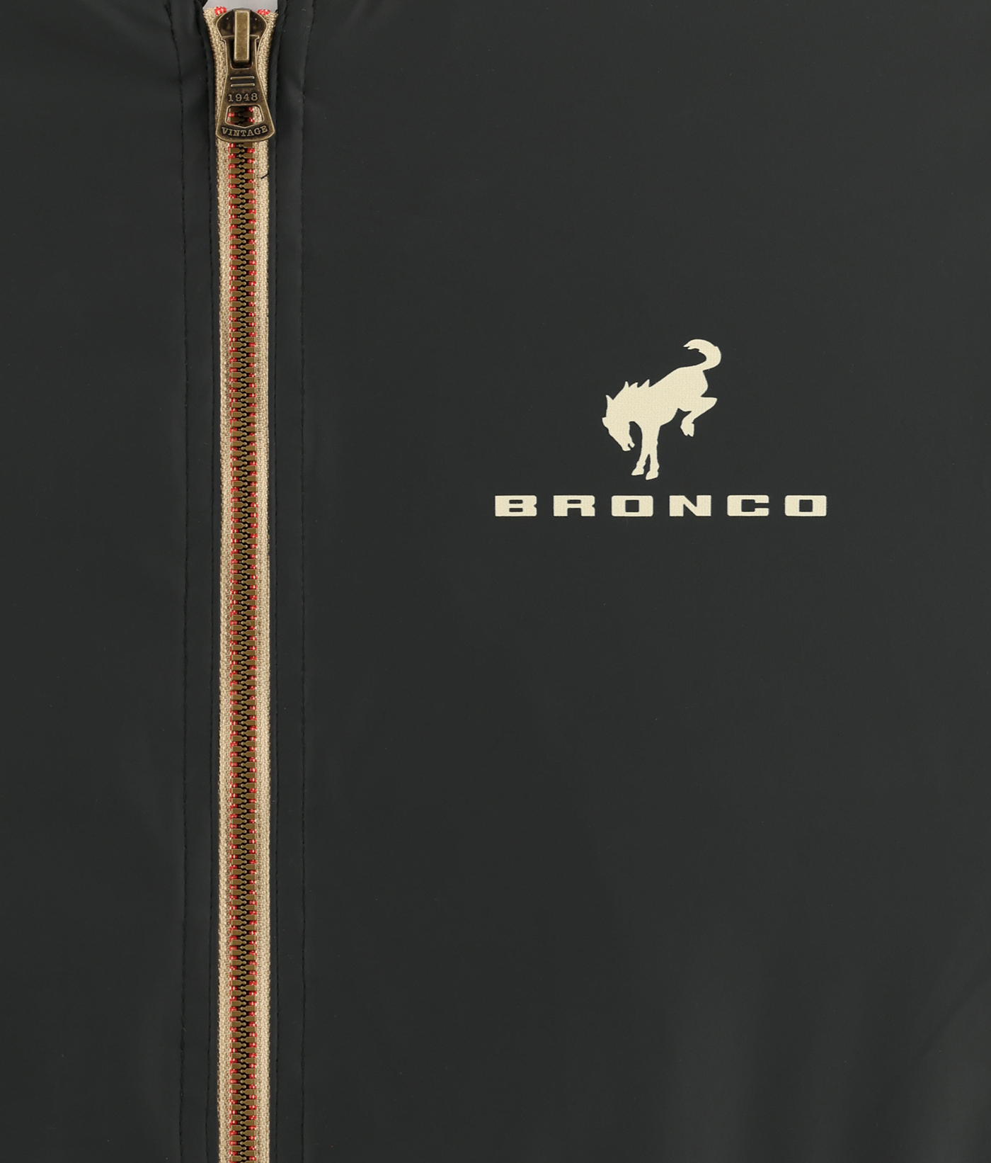 Bronco Stacked Logo Vintage Hooded Rain Jacket
