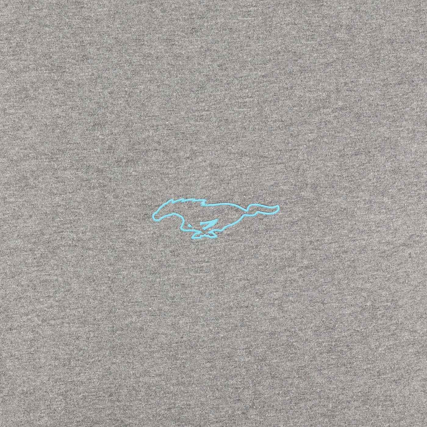Mustang Mach-E Teal Logo Men's T-Shirt