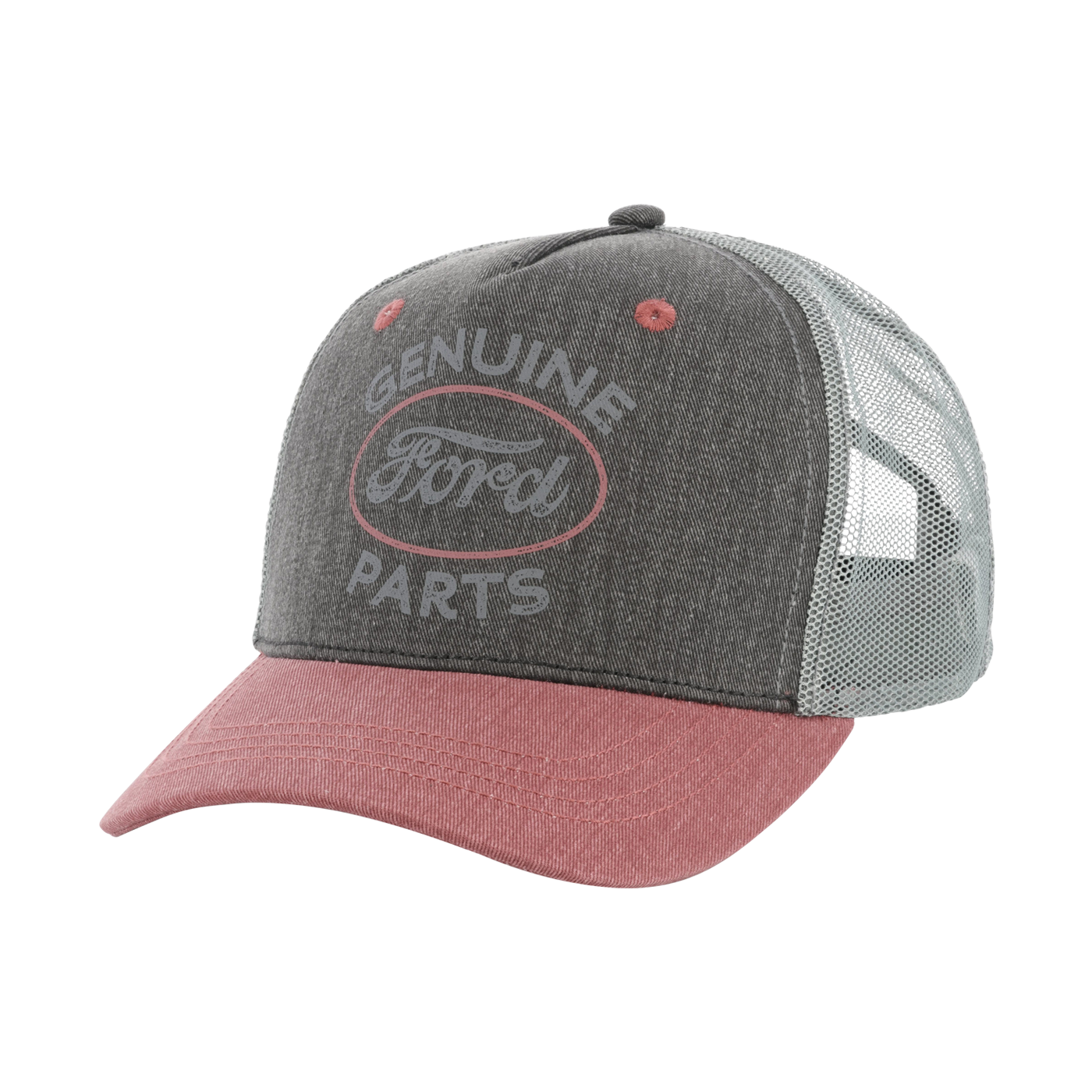 Ford Logo Genuine Parts Embroidered Trucker Hat