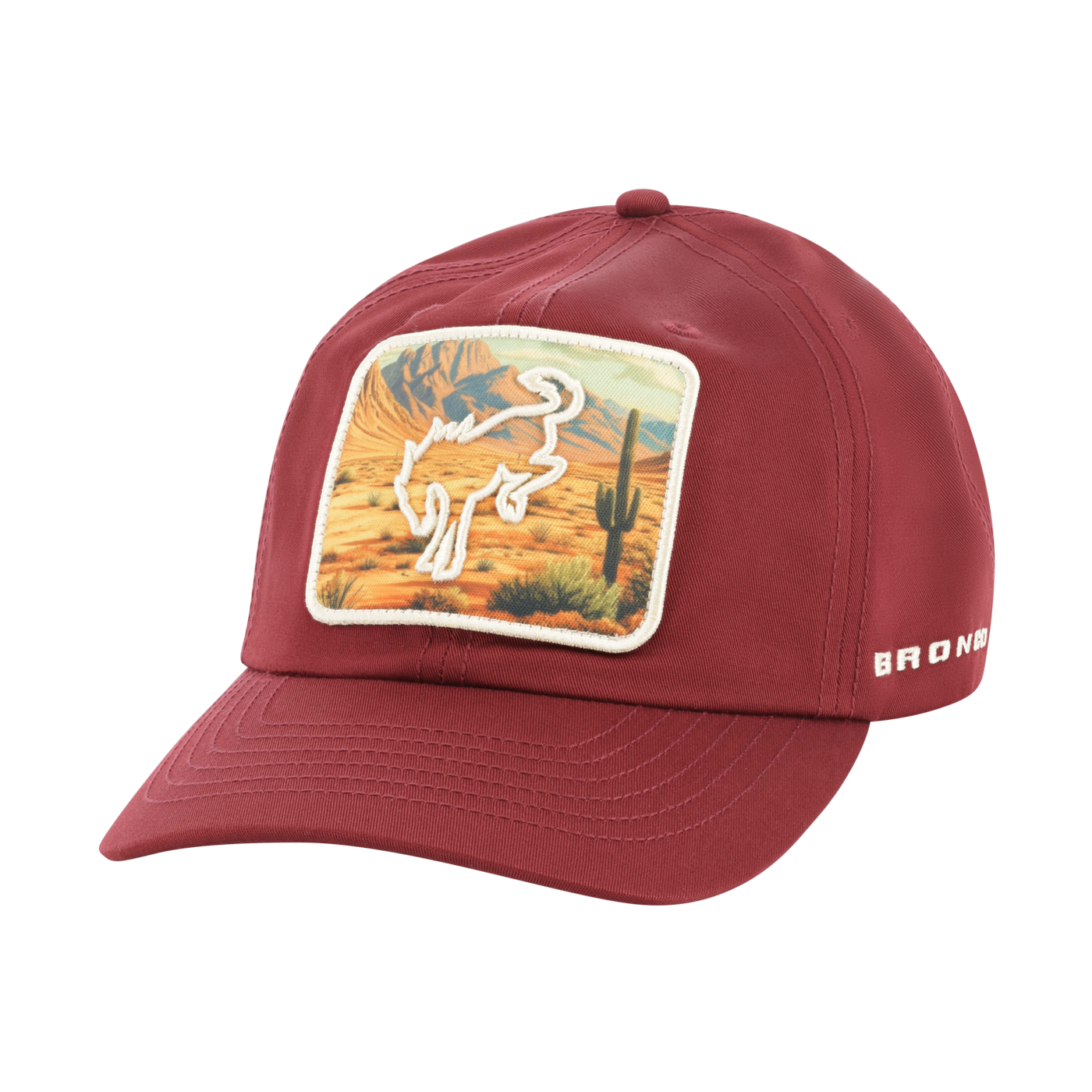 Bronco Desert Horse Patch Snapback Hat