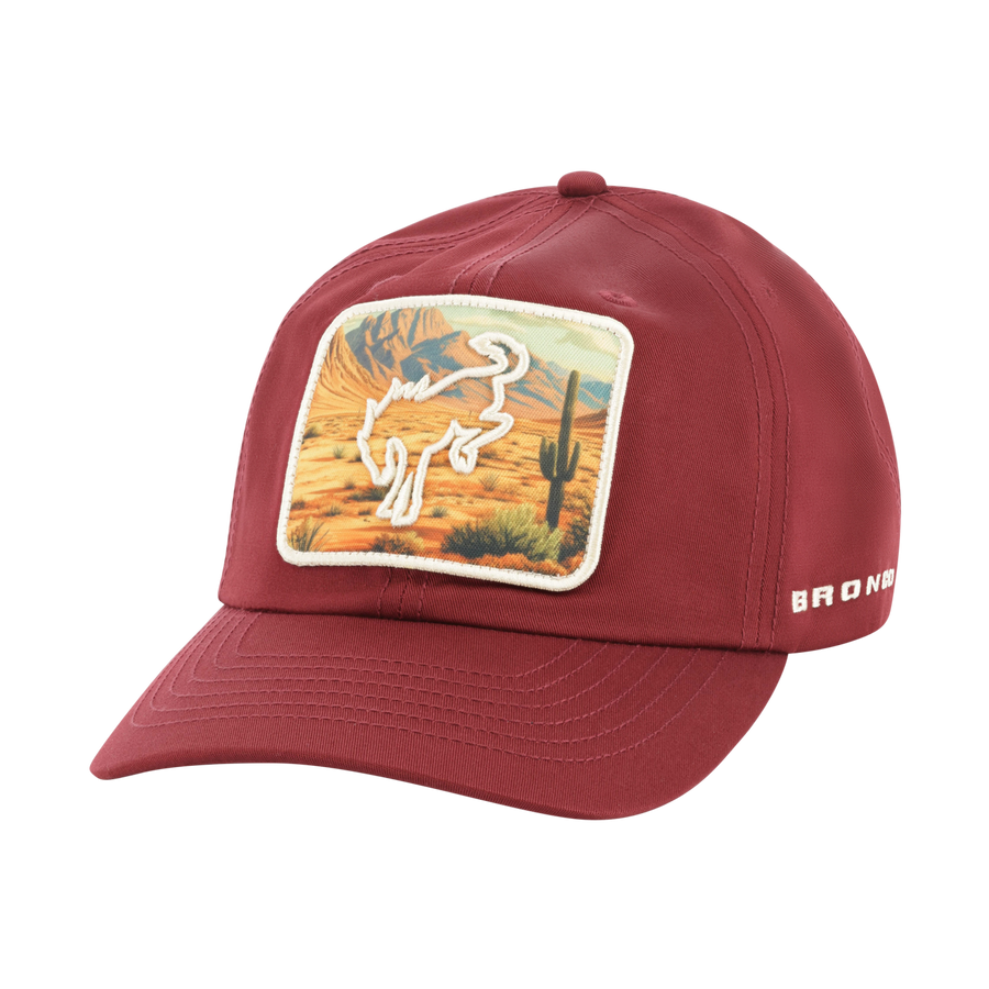 Bronco Desert Horse Patch Snapback Hat
