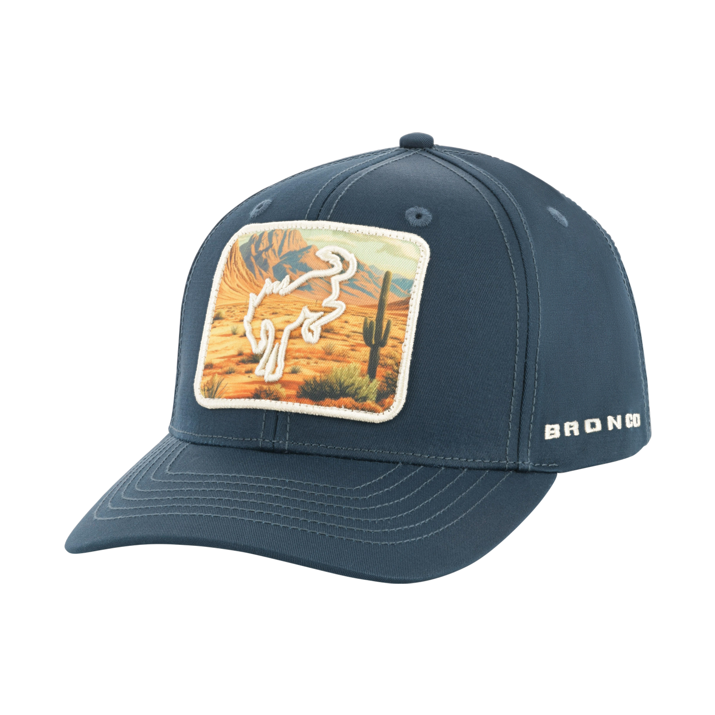 Bronco Desert Horse Patch Snapback Hat