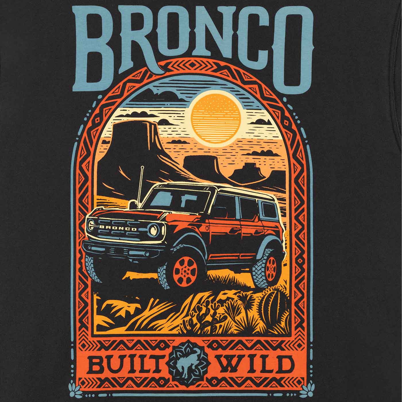 Bronco Men's Built Wild Desert T-Shirt