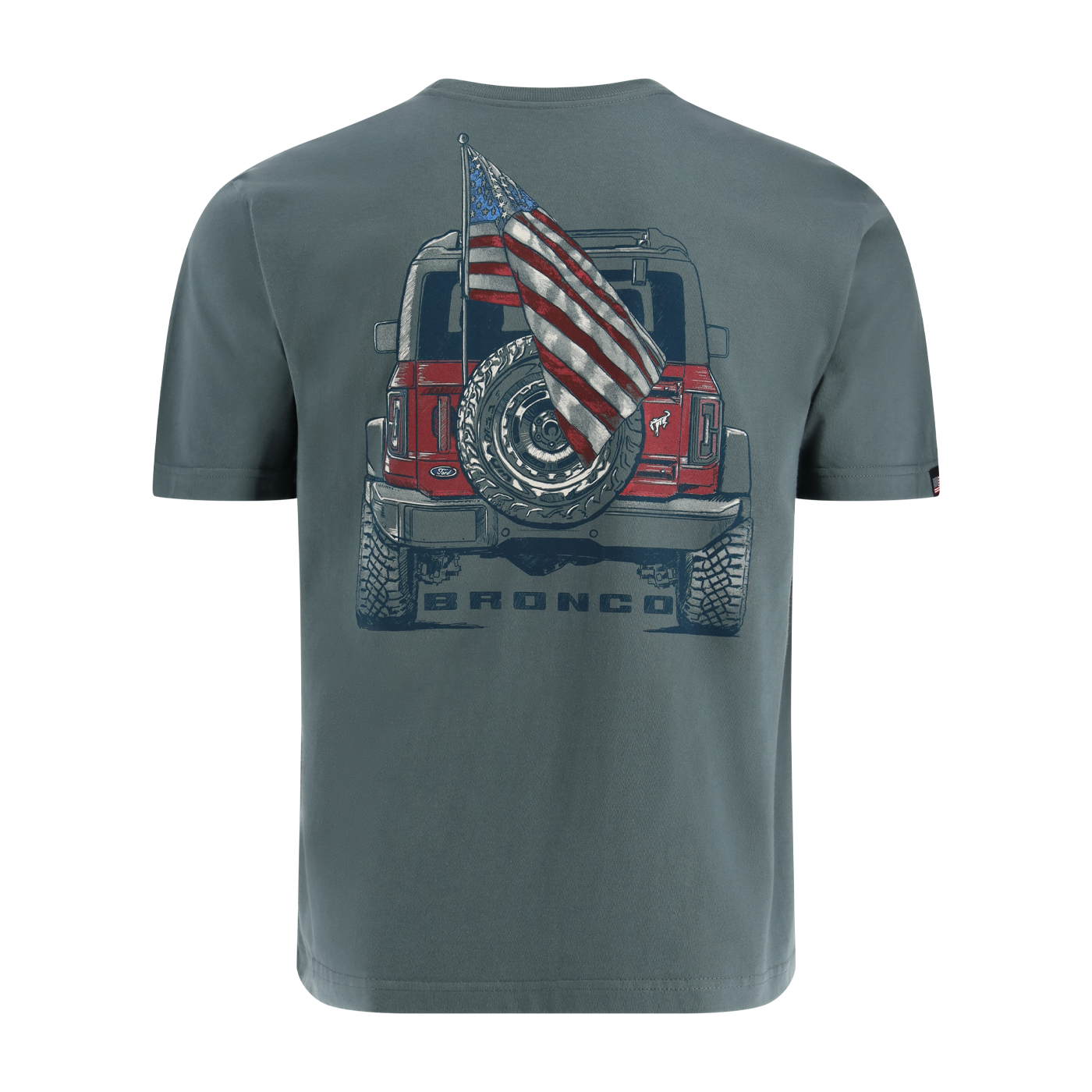 Bronco Flag & Truck Made In The USA T-Shirt