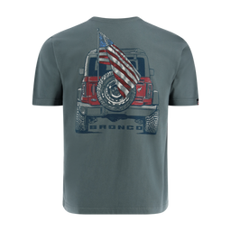 Bronco Flag & Truck Made In The USA T-Shirt