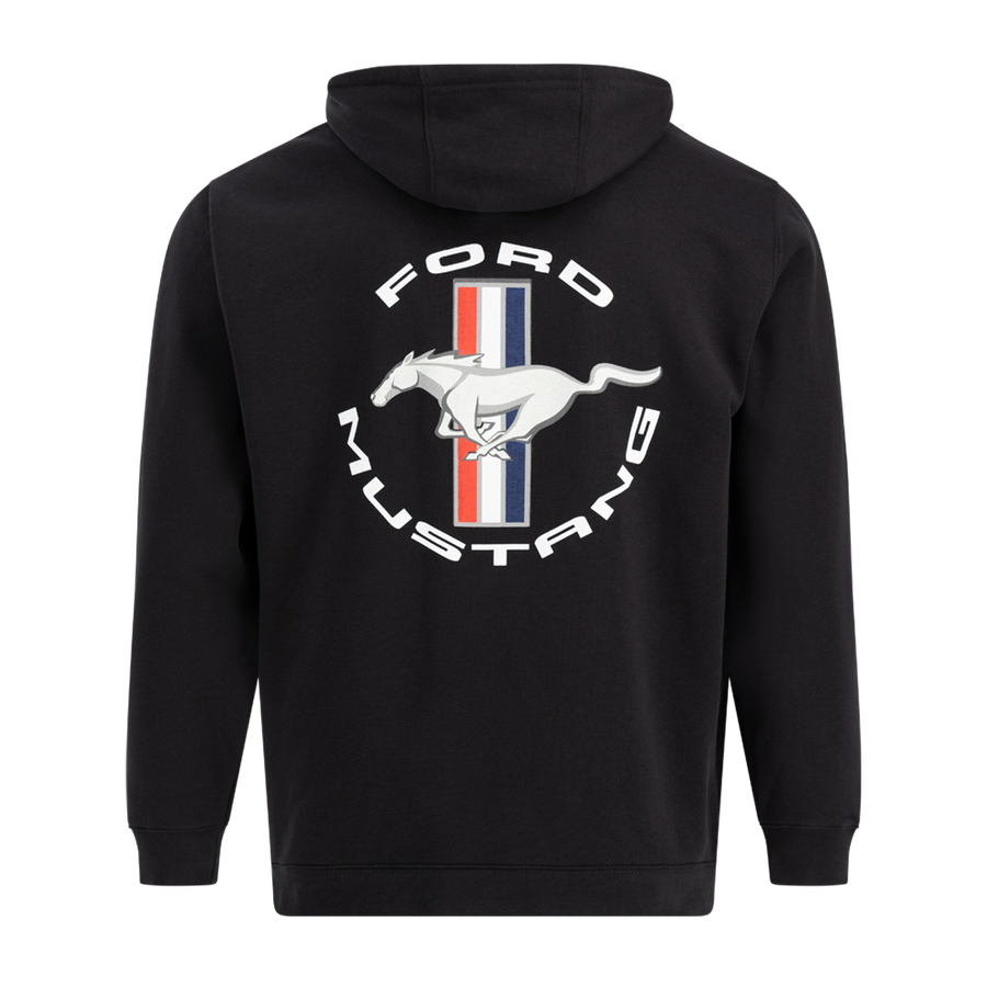 Mustang Tri-Bar Hooded Pullover Sweatshirt