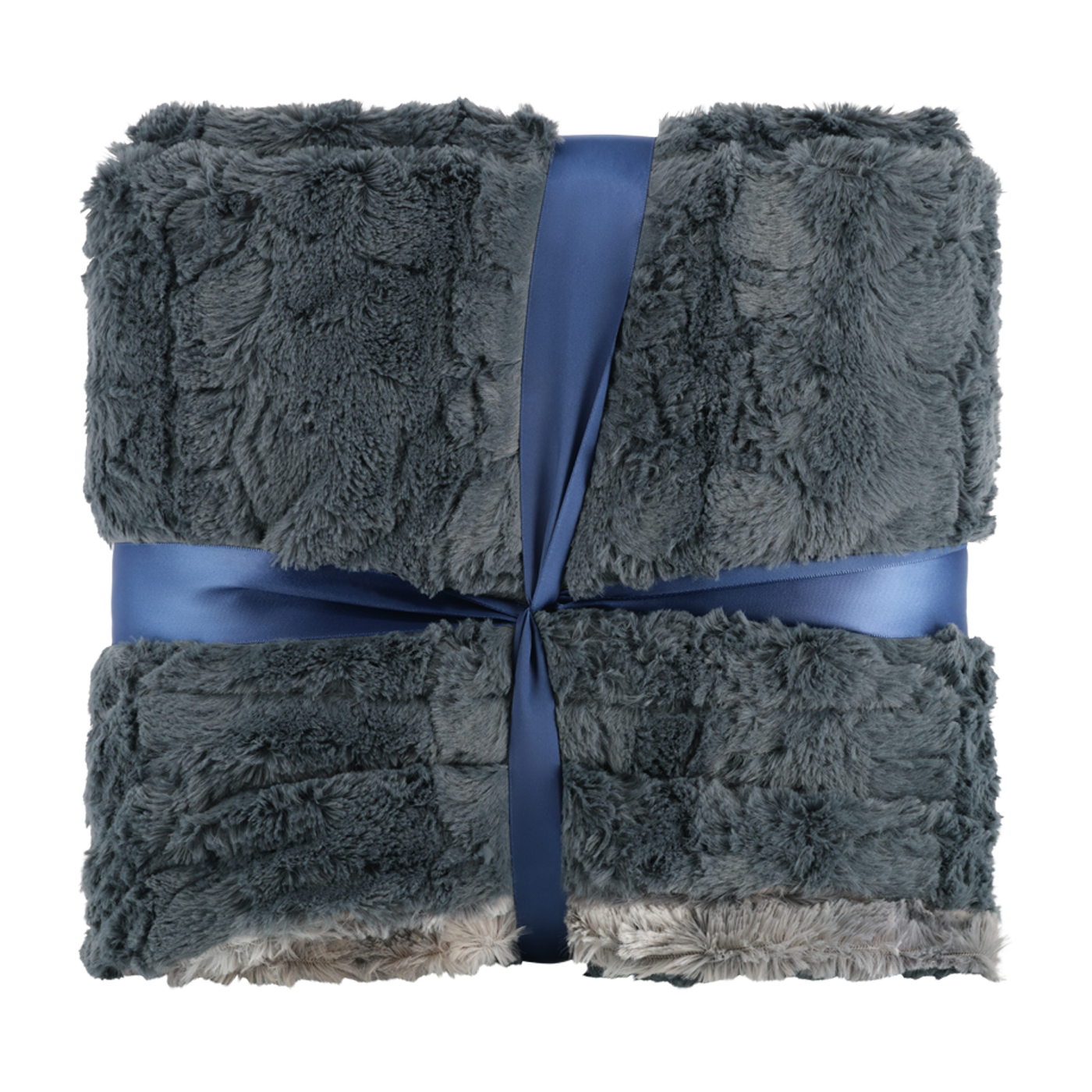 Ford Script Sherpa Blanket Grey Blanket