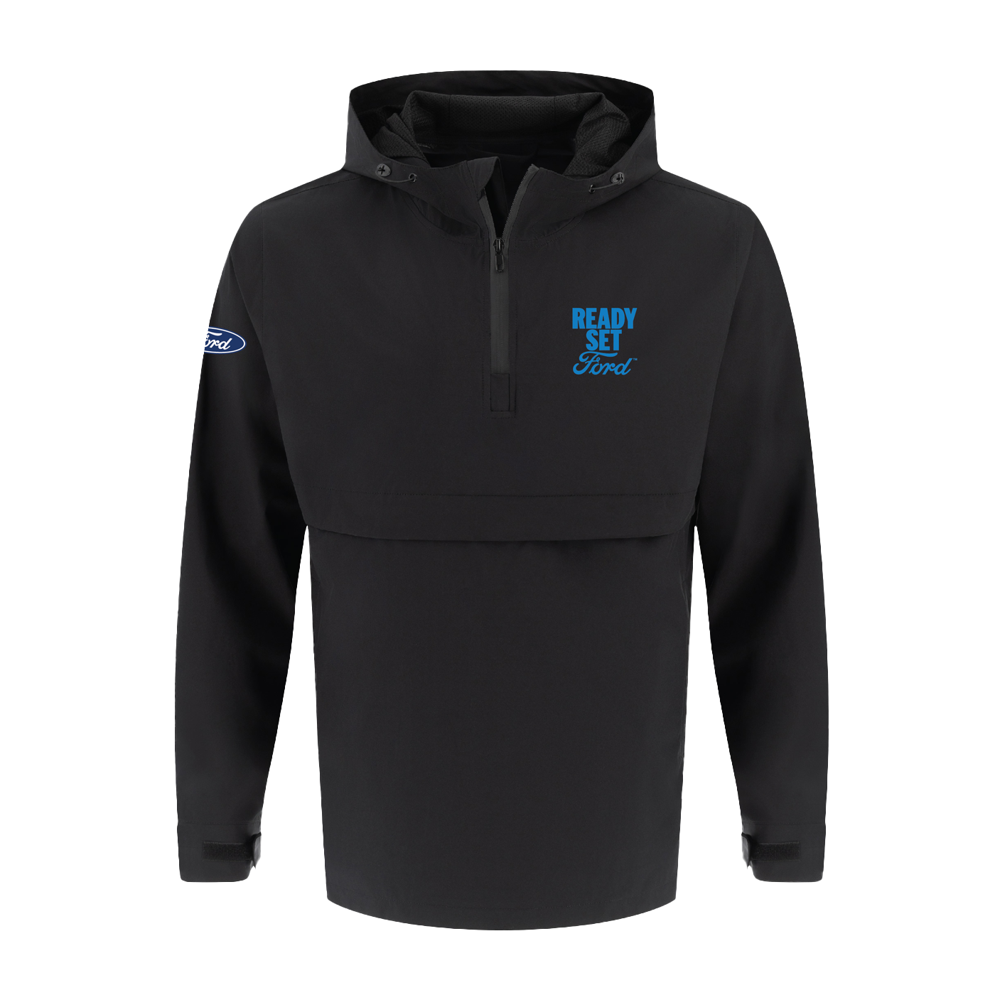 Ready Set Ford Men's Packable Windbreaker
