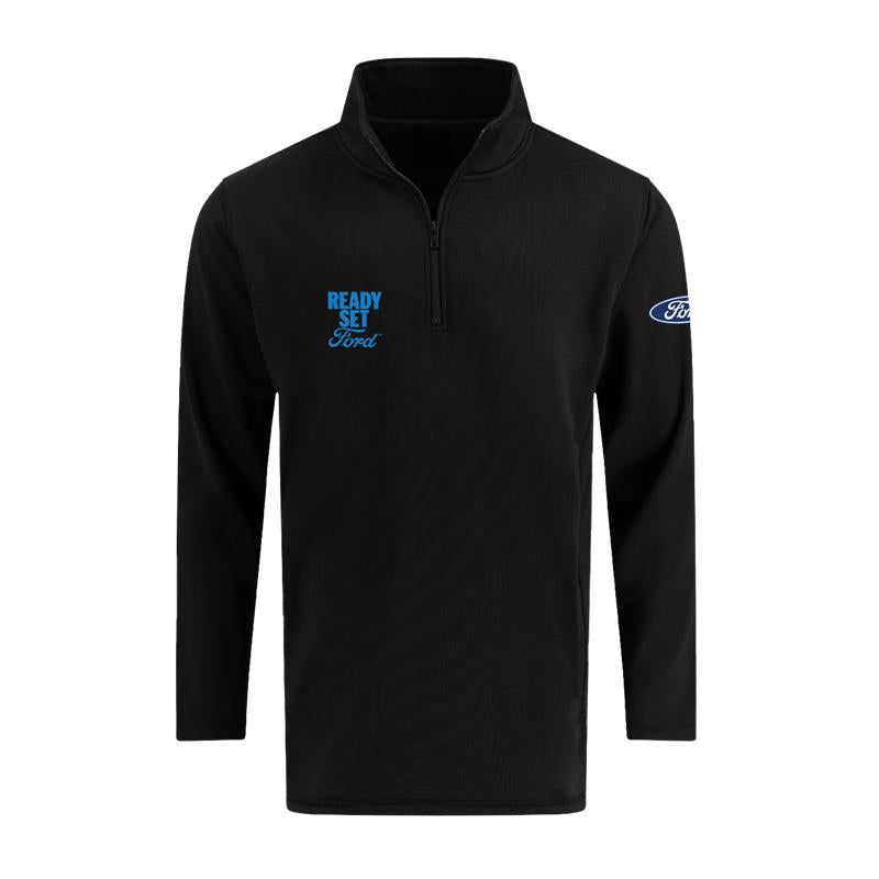Ready Set Ford Men's Grid 1/4-Zip Pullover