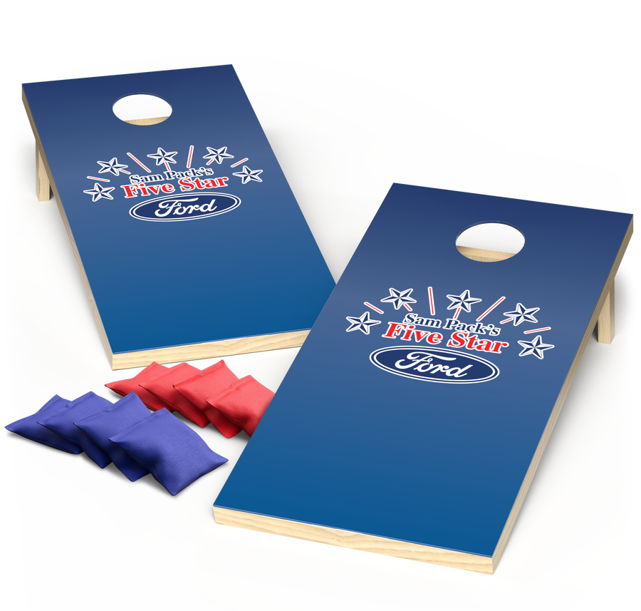 Ford Dealer Lock up Cornhole Board